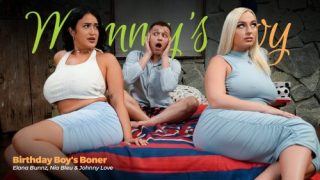 Birthday Boy’s Boner – Elana Bunnz & Nia Bleu